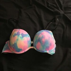 Tie dye PINK push up bra
